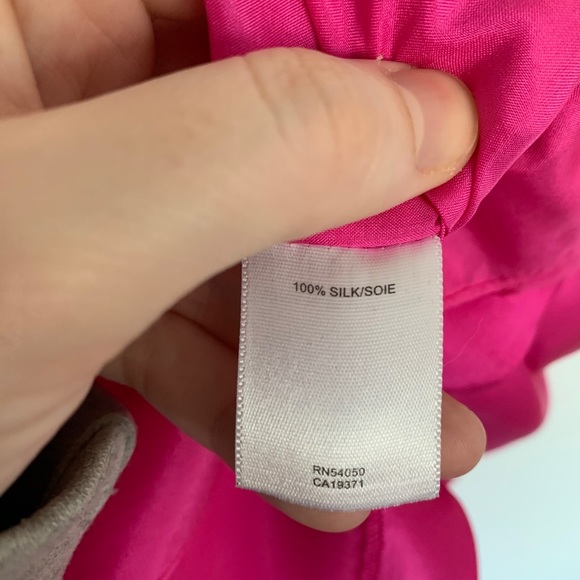 Robert Rodriguez Fuchsia Asymmetrical Silk Dress - Picture 8 of 9